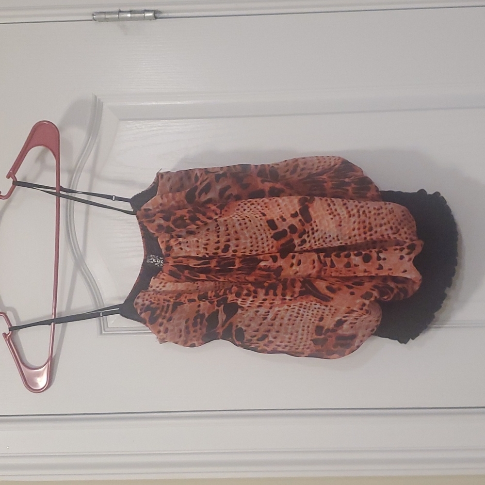 FCNY Black.& Red Junior Top size medium